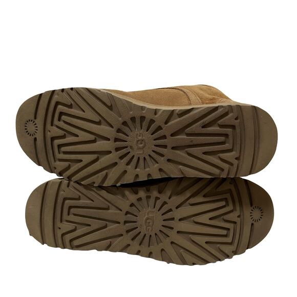 UGG Womens Bethany Shearling Lace Up Ankle Boots US 6 EU 37 Tan Cozy Travel - Picture 10 of 12